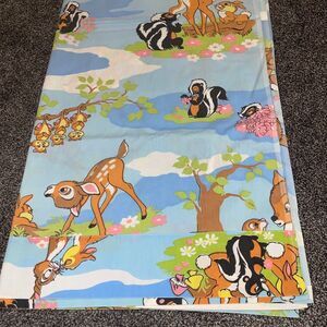 Vtg Sears Walt Disney Bambi & Friends Twin Flat Sheet
